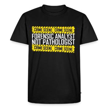 Forensics Forensic Scientist Forensic Science - Men's Premium Organic T-Shirt - black - Front - Nico (187cm)