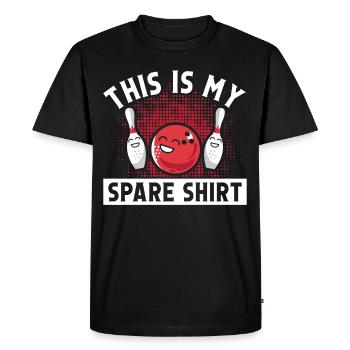Ceci est ma chemise de rechange - T-shirt Premium bio Homme - noir - Devant - Nico (187cm)