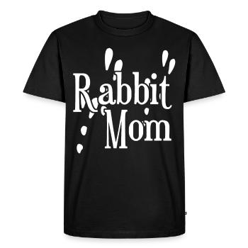 Lapin Maman Lapin Patte Lapin Lapin - T-shirt Premium bio Homme - noir - Devant - Nico (187cm)