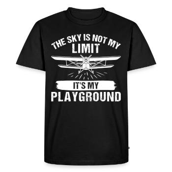 Le ciel n’est pas ma limite - T-shirt Premium bio Homme - noir - Devant - Nico (187cm)