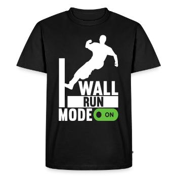 Parkour Freerunning - T-shirt Premium bio Homme - noir - Devant - Nico (187cm)
