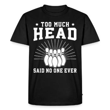 Bowling Balls Design - Men's Premium Organic T-Shirt - black - Front - Nico (187cm)