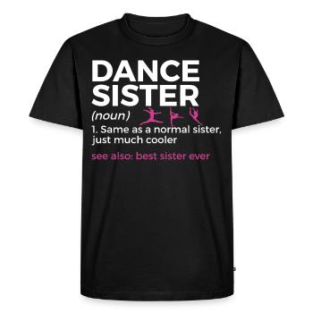 Danse pour danseurs - T-shirt Premium bio Homme - noir - Devant - Nico (187cm)