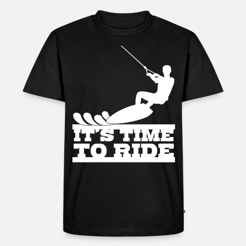 Wakeboard Wakeboarding Wakeboarder - Männer Premium Bio T-Shirt - Schwarz