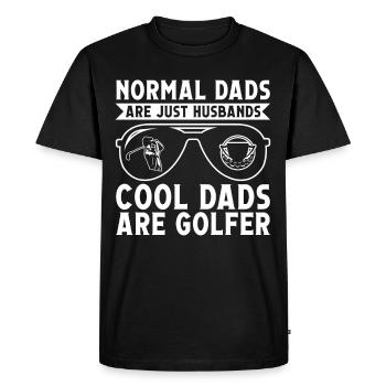 Les papas normaux sont juste des maris parfaits - T-shirt Premium bio Homme - noir - Devant - Nico (187cm)