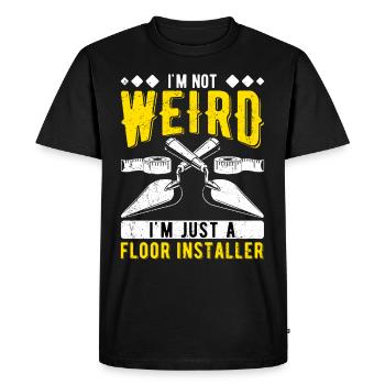 Floor layer screed layer - Men's Premium Organic T-Shirt - black - Front - Nico (187cm)