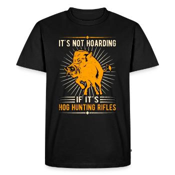 Sanglier chasseur de sanglier chasseur de sanglier - T-shirt Premium bio Homme - noir - Devant - Nico (187cm)