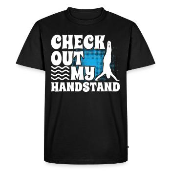 Gymnastique amusante pour les filles - T-shirt Premium bio Homme - noir - Devant - Nico (187cm)