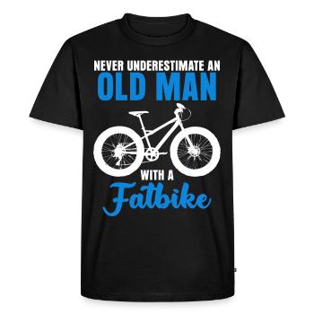 Fat Bike Old Man Fatbike - T-shirt Premium bio Homme - noir - Devant - Nico (187cm)