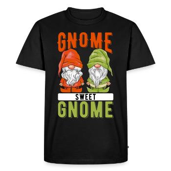 Gnomes de jardin Gnomes de jardin Gnome doux Gnome - T-shirt Premium bio Homme - noir - Devant - Nico (187cm)