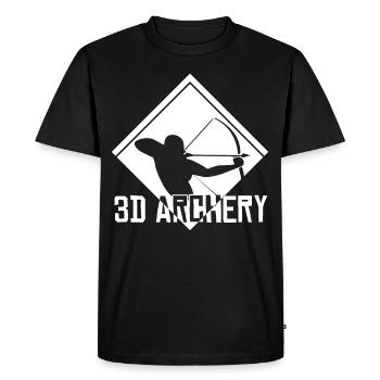 3D Archery Archer Tir à l’arc - T-shirt Premium bio Homme - noir - Devant - Nico (187cm)