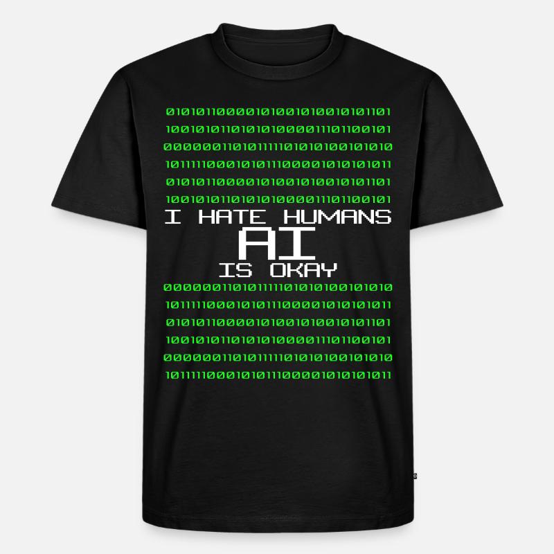 Artifical Intelligence Programmer Admin - Männer Premium Bio T-Shirt - Schwarz