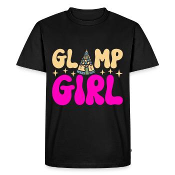 Glamping Glamper - Men's Premium Organic T-Shirt - black - Front - Nico (187cm)