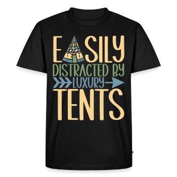 Glamping Glamper - Men's Premium Organic T-Shirt - black - Front - Nico (187cm)