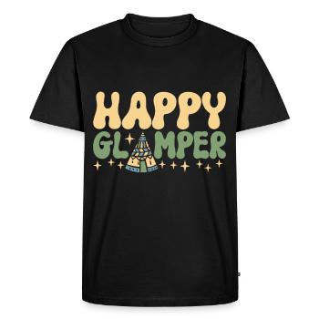 Glamping Glamper - Men's Premium Organic T-Shirt - black - Front - Nico (187cm)