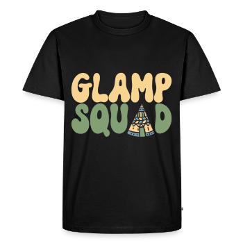 Glamping Glamper - Men's Premium Organic T-Shirt - black - Front - Nico (187cm)