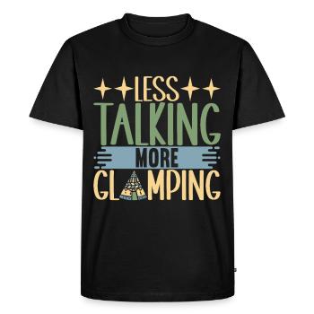Glamping Glamper - Men's Premium Organic T-Shirt - black - Front - Nico (187cm)