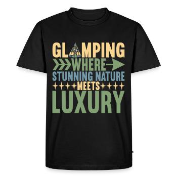 Glamping Glamper - Men's Premium Organic T-Shirt - black - Front - Nico (187cm)