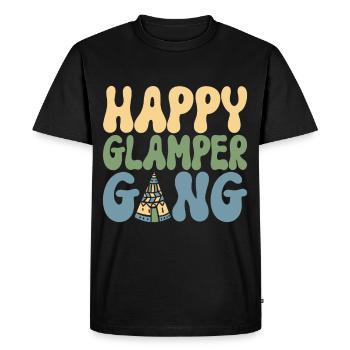 Glamping Glamper - Men's Premium Organic T-Shirt - black - Front - Nico (187cm)