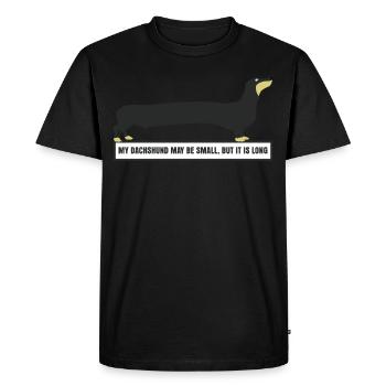 Dachshund long dog dachshund club - Men's Premium Organic T-Shirt - black - Front - Nico (187cm)