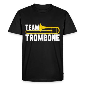 Posaune Trombone - Men's Premium Organic T-Shirt - black - Front - Nico (187cm)
