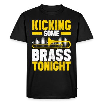Posaune Trombone - Men's Premium Organic T-Shirt - black - Front - Nico (187cm)