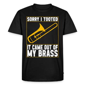 Posaune Trombone - Men's Premium Organic T-Shirt - black - Front - Nico (187cm)