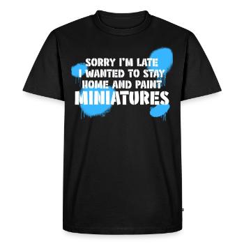Model making miniatures model builders - Men's Premium Organic T-Shirt - black - Front - Nico (187cm)