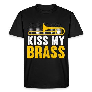 Posaune Trombone - Men's Premium Organic T-Shirt - black - Front - Nico (187cm)