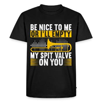 Posaune Trombone - Men's Premium Organic T-Shirt - black - Front - Nico (187cm)