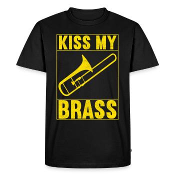 Posaune Trombone - Men's Premium Organic T-Shirt - black - Front - Nico (187cm)