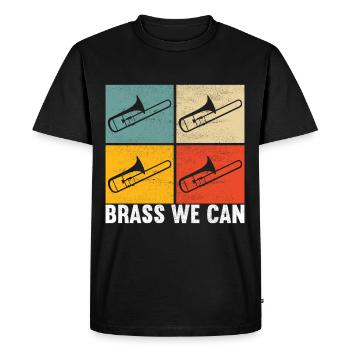 Posaune Trombone - Men's Premium Organic T-Shirt - black - Front - Nico (187cm)