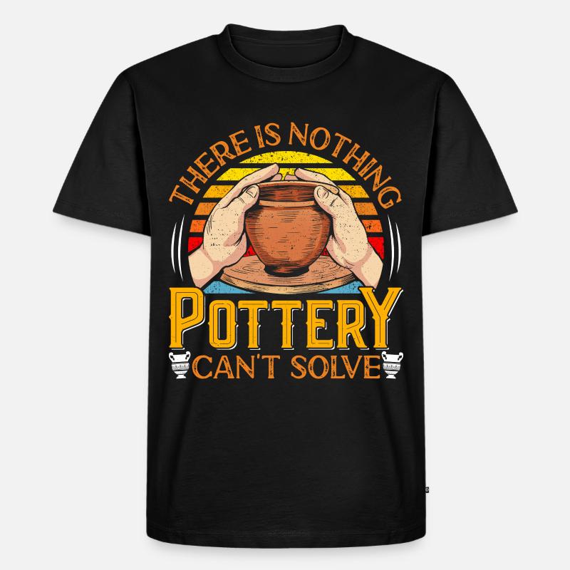 Pottery and Ceramic - Männer Premium Bio T-Shirt - Schwarz