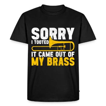 Posaune Trombone - Men's Premium Organic T-Shirt - black - Front - Nico (187cm)
