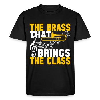 Posaune Trombone - Men's Premium Organic T-Shirt - black - Front - Nico (187cm)