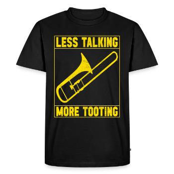Posaune Trombone - Men's Premium Organic T-Shirt - black - Front - Nico (187cm)
