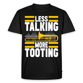 Posaune Trombone - Men's Premium Organic T-Shirt - black - Front - Nico (187cm)
