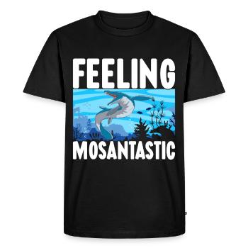 Dinosaure mosasaure - T-shirt Premium bio Homme - noir - Devant - Nico (187cm)