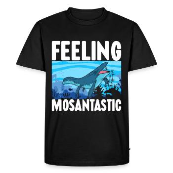 Dinosaure mosasaure - T-shirt Premium bio Homme - noir - Devant - Nico (187cm)