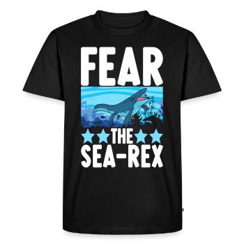 Dinosaure mosasaure - T-shirt Premium bio Homme - noir - Devant - Nico (187cm)