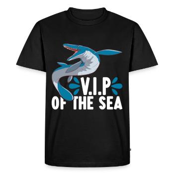 Dinosaure mosasaure - T-shirt Premium bio Homme - noir - Devant - Nico (187cm)
