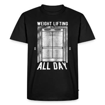 Elevator Mechanic Elevator Mechanic - Men's Premium Organic T-Shirt - black - Front - Nico (187cm)