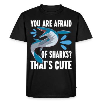 Dinosaure mosasaure - T-shirt Premium bio Homme - noir - Devant - Nico (187cm)