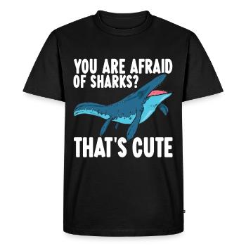Dinosaure mosasaure - T-shirt Premium bio Homme - noir - Devant - Nico (187cm)