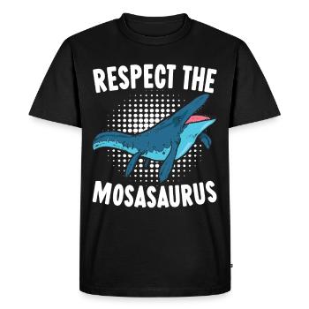 Dinosaure mosasaure - T-shirt Premium bio Homme - noir - Devant - Nico (187cm)