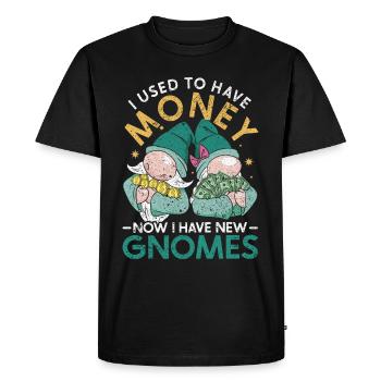 Nains de jardin Gnome de jardin collectionneurs Gnomes de jardin Nains de jardin - T-shirt Premium bio Homme - noir - Devant - Nico (187cm)