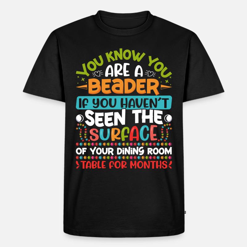 Beading Designs for Beader - Männer Premium Bio T-Shirt - Schwarz
