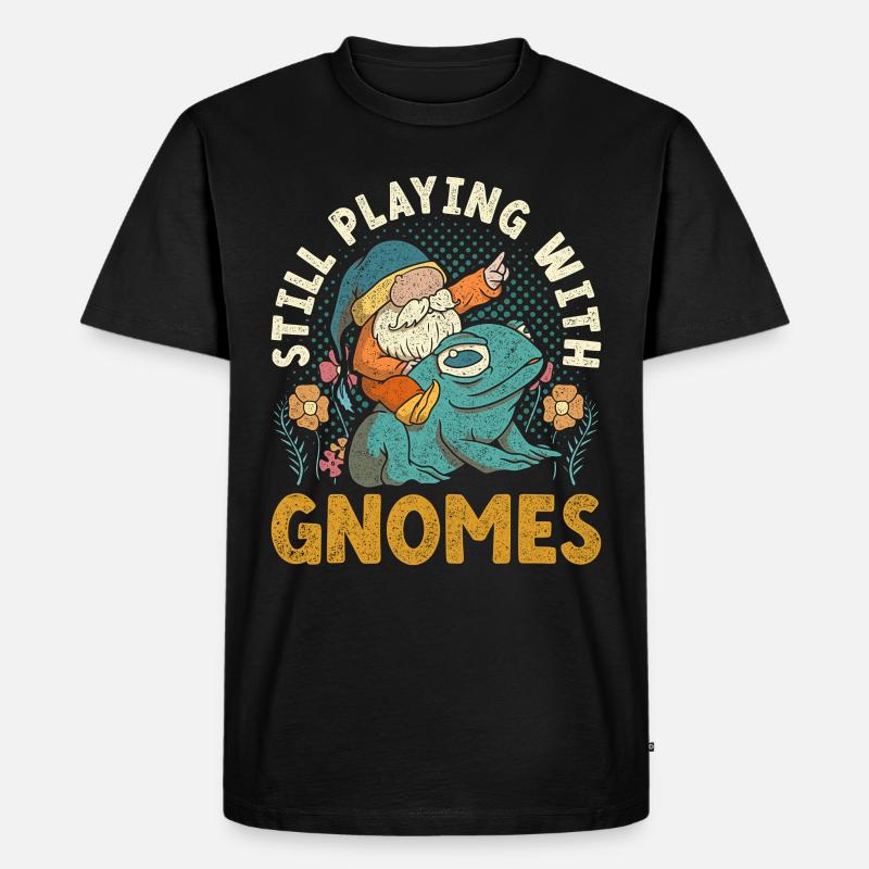 Gartenzwerg Gartenzwerge - Männer Premium Bio T-Shirt - Schwarz