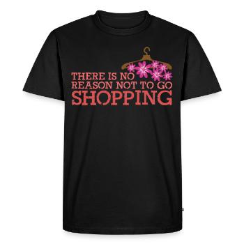 Shopping Hangers Shopping - Men's Premium Organic T-Shirt - black - Front - Nico (187cm)