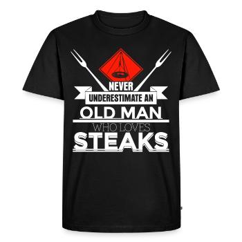 Grillades Grillmeister Barbecue Pivotant - T-shirt Premium bio Homme - noir - Devant - Nico (187cm)